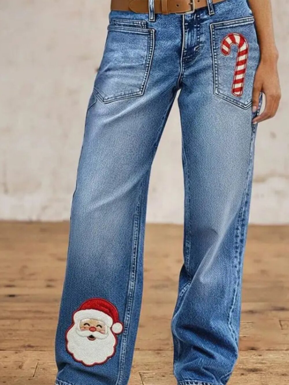 Flamingals Christmas Jeans